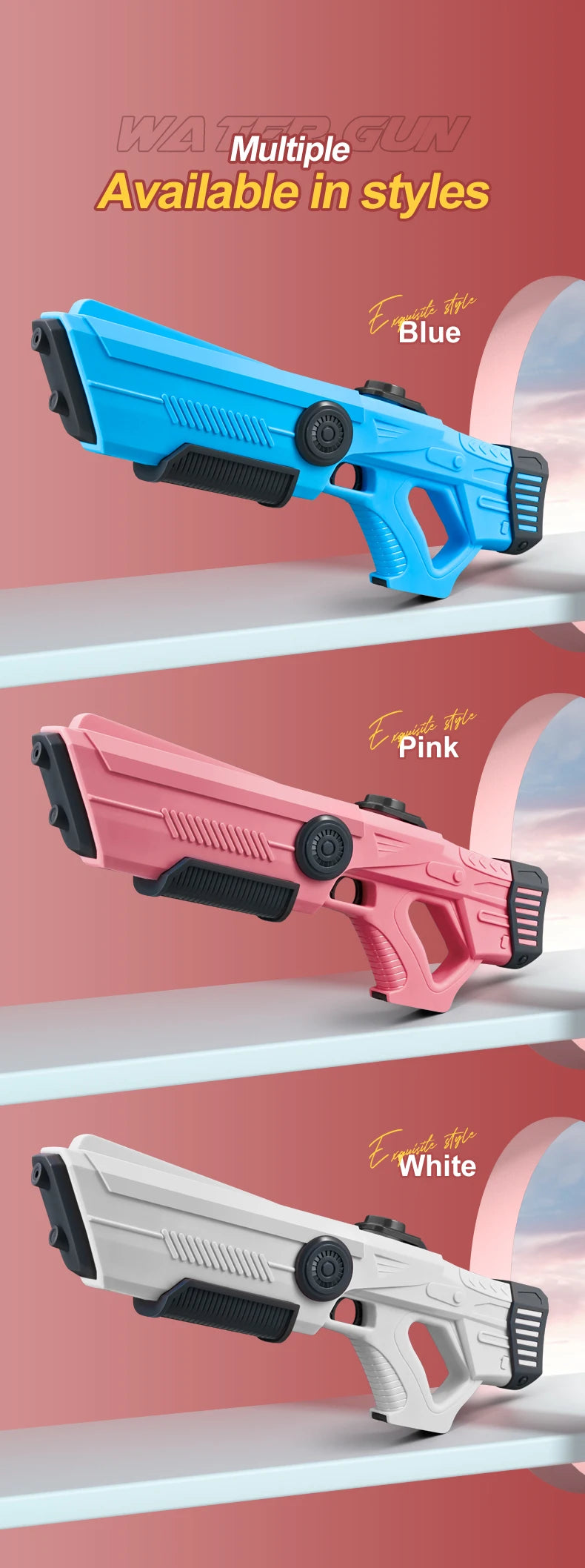 Electric burst water Toy gun - Fully automatic water Gun - High Pressure and Powerful range