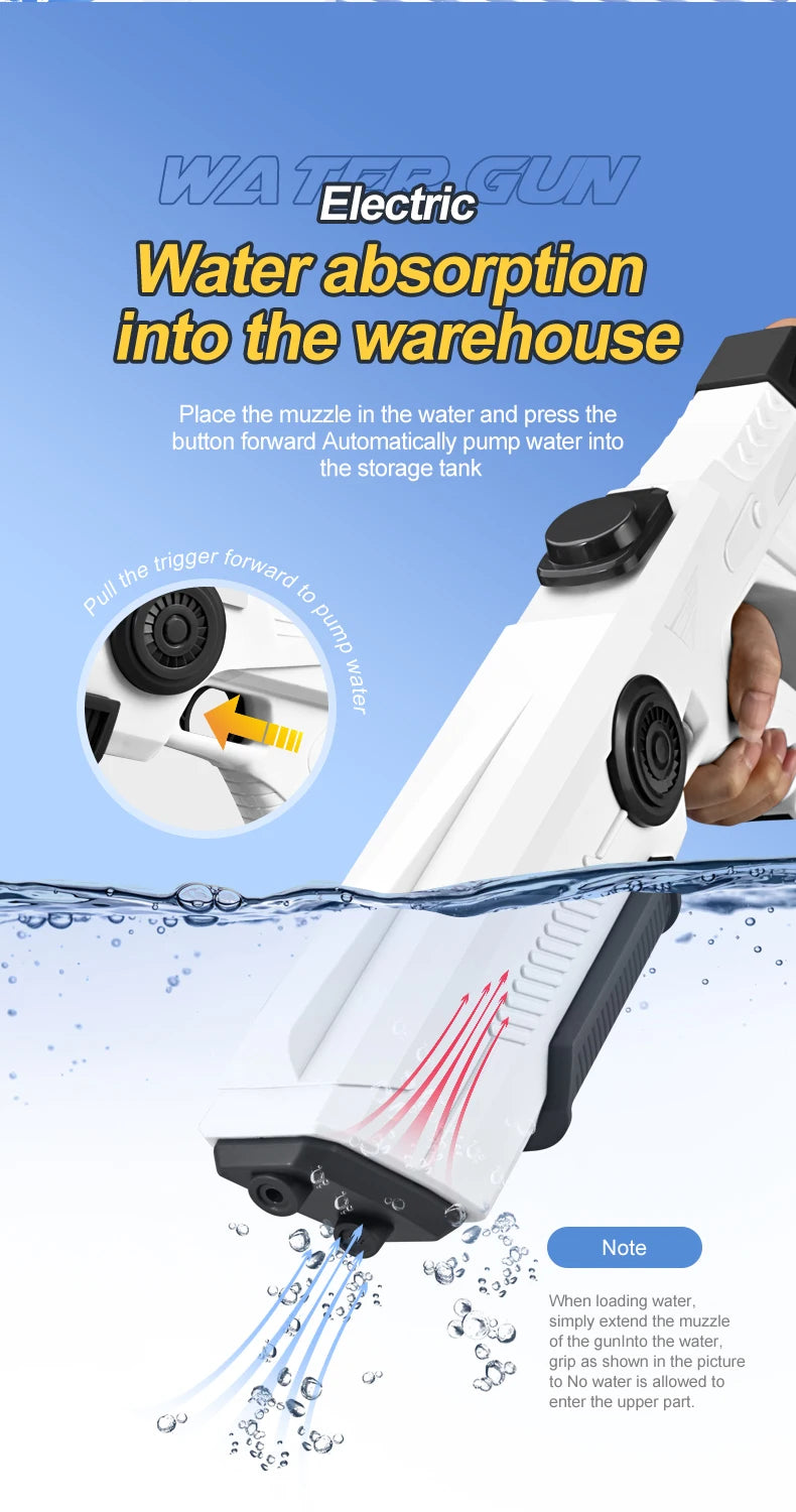 Electric burst water Toy gun - Fully automatic water Gun - High Pressure and Powerful range