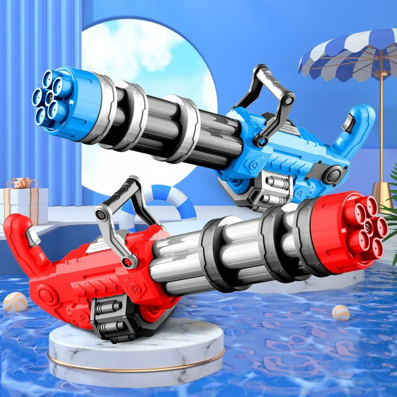 Sam Toys Water Toy Gun Gatlin Electric Water Gun, Battery Operated