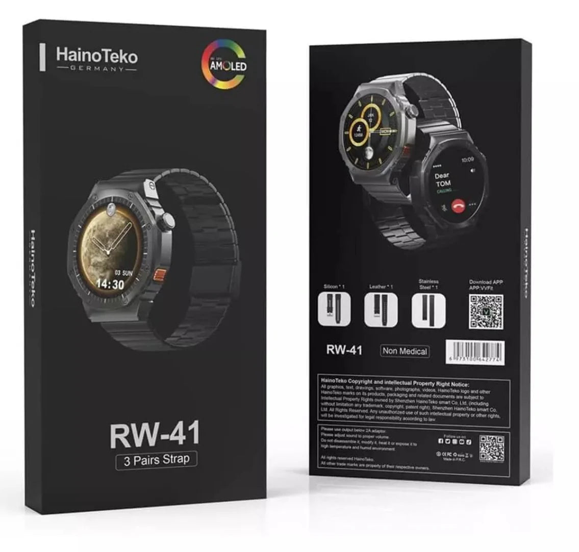 ساعة Haino Teko Germany RW41 الذكية ذات الشكل الدائري وشاشة AMOLED