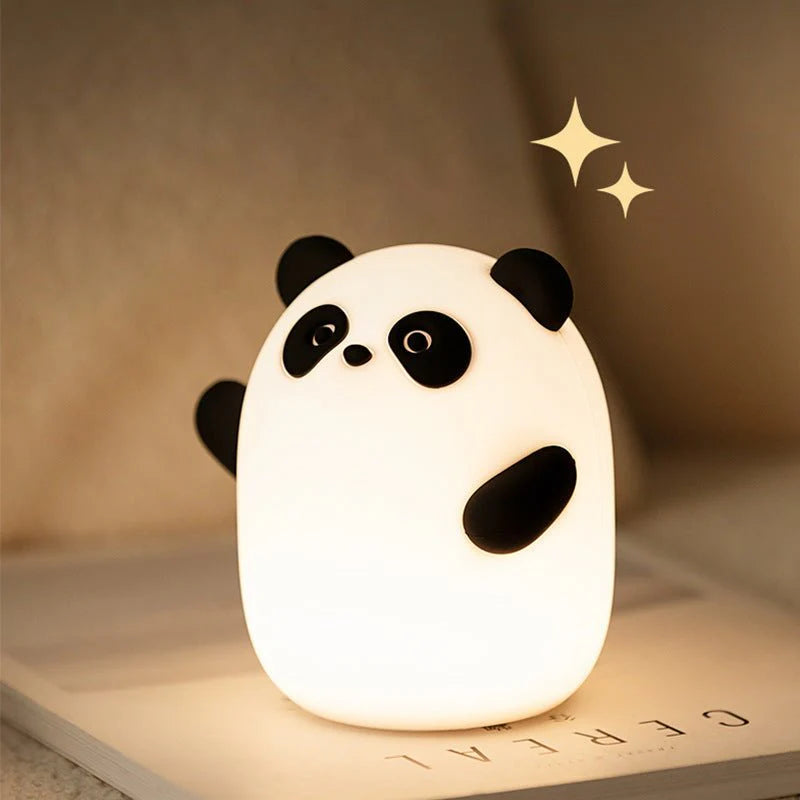 Rechargeable Cute Panda Night Light For Kids Room