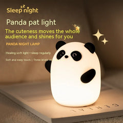 Rechargeable Cute Panda Night Light For Kids Room