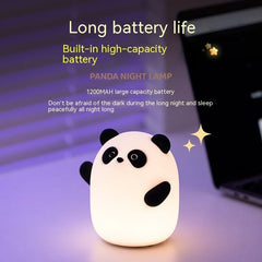 Rechargeable Cute Panda Night Light For Kids Room