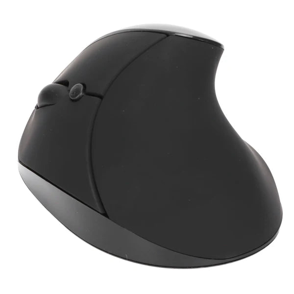 Left Hand Vertical Mouse 2.4G Wireless Vertical Ergonomic Mouse Rechargeable Mouse with USB Adapter Adjustable DPI for PC Black