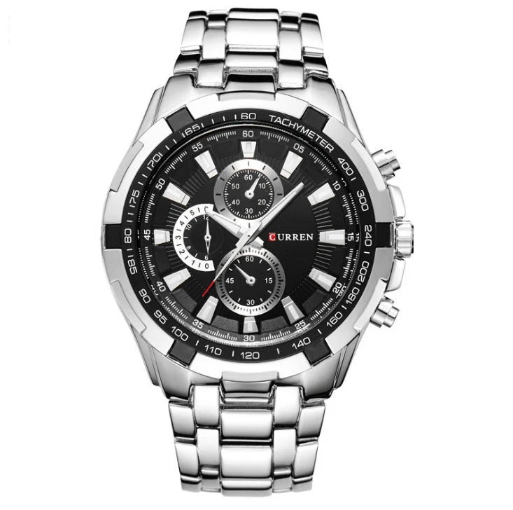 Men's Watch Business Steel Belt Quartz