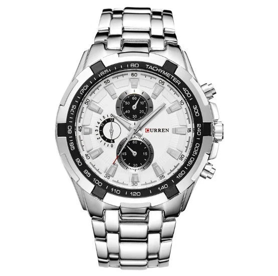 Men's Watch Business Steel Belt Quartz