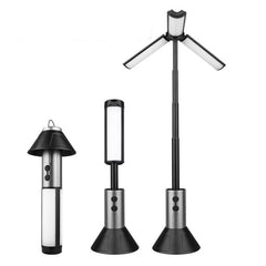 Super Bright Rechargeable Camping Light – 54 LED Multi-Function Lantern with Flashlight, Telescopic Pole &amp; USB-C Charging