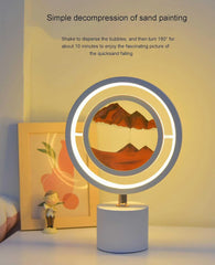 Rotating Sand Art LED Table Lamp – Relaxing Decorative Light