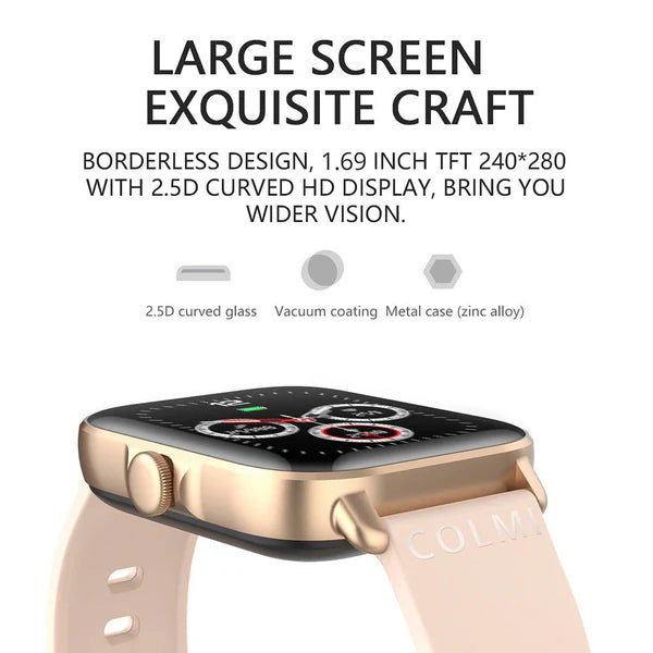 Smart Watch Sports, Heart Rate, Sleep Monitoring, Ip67 Waterproof, 1.7-Inch Touch Screen,