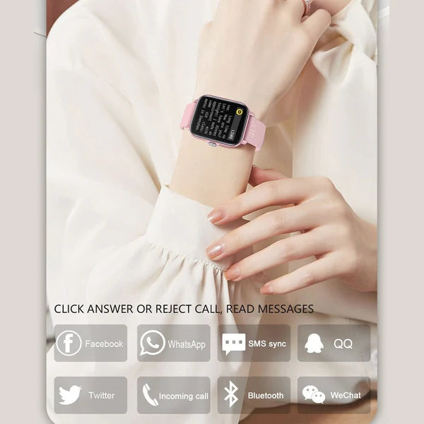 Smart Watch Sports, Heart Rate, Sleep Monitoring, Ip67 Waterproof, 1.7-Inch Touch Screen,