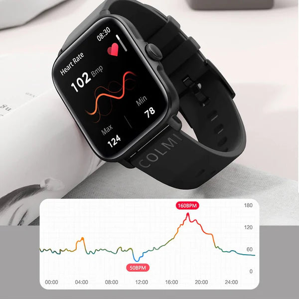 Smart Watch Sports, Heart Rate, Sleep Monitoring, Ip67 Waterproof, 1.7-Inch Touch Screen,