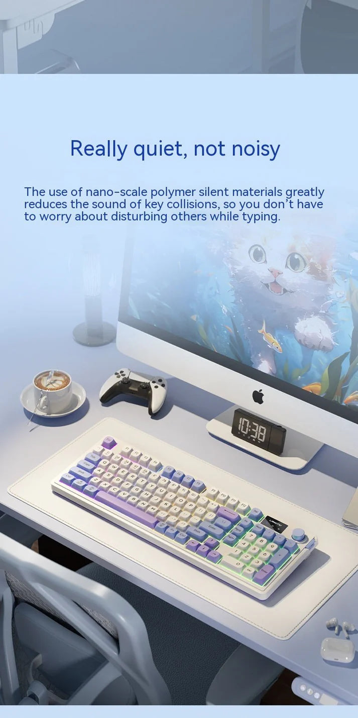 Langtu L98 – لوحة مفاتيح RGB ميكانيكية لاسلكية